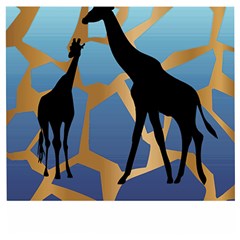 Giraffe Lover T- Shirt G I R A F F E O N G I R A F F E P R I N T P R E T T Y F O R V A C A T I O N T Wooden Puzzle Square