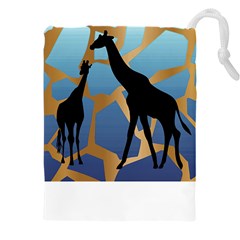 Giraffe Lover T- Shirt G I R A F F E O N G I R A F F E P R I N T P R E T T Y F O R V A C A T I O N T Drawstring Pouch (5XL)