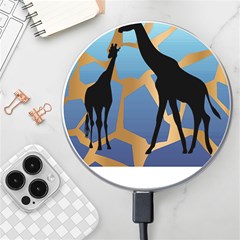 Giraffe Lover T- Shirt G I R A F F E O N G I R A F F E P R I N T P R E T T Y F O R V A C A T I O N T Wireless Fast Charger(White)