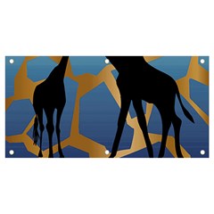 Giraffe Lover T- Shirt G I R A F F E O N G I R A F F E P R I N T P R E T T Y F O R V A C A T I O N T Banner and Sign 4  x 2 