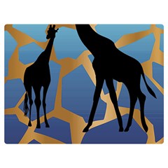 Giraffe Lover T- Shirt G I R A F F E O N G I R A F F E P R I N T P R E T T Y F O R V A C A T I O N T Premium Plush Fleece Blanket (Extra Small)