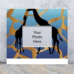 Giraffe Lover T- Shirt G I R A F F E O N G I R A F F E P R I N T P R E T T Y F O R V A C A T I O N T White Wall Photo Frame 5  x 7 