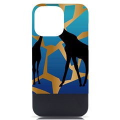 Giraffe Lover T- Shirt G I R A F F E O N G I R A F F E P R I N T P R E T T Y F O R V A C A T I O N T iPhone 14 Pro Max Black UV Print Case