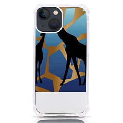 Giraffe Lover T- Shirt G I R A F F E O N G I R A F F E P R I N T P R E T T Y F O R V A C A T I O N T iPhone 13 mini TPU UV Print Case