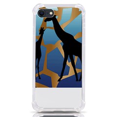 Giraffe Lover T- Shirt G I R A F F E O N G I R A F F E P R I N T P R E T T Y F O R V A C A T I O N T iPhone SE