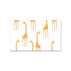 Giraffe Pattern T- Shirt Giraffes T- Shirt Sticker (rectangular) by EnriqueJohnson