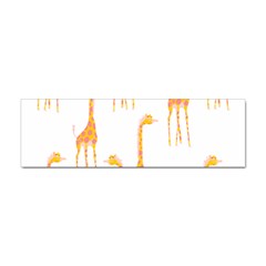 Giraffe Pattern T- Shirt Giraffes T- Shirt Sticker (bumper) by EnriqueJohnson