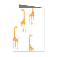 Giraffe Pattern T- Shirt Giraffes T- Shirt Mini Greeting Cards (pkg Of 8)