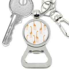 Giraffe Pattern T- Shirt Giraffes T- Shirt Bottle Opener Key Chain by EnriqueJohnson