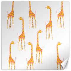 Giraffe Pattern T- Shirt Giraffes T- Shirt Canvas 12  X 12  by EnriqueJohnson