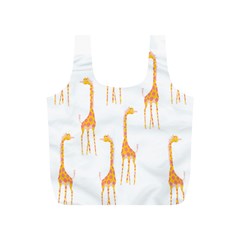 Giraffe Pattern T- Shirt Giraffes T- Shirt Full Print Recycle Bag (s) by EnriqueJohnson