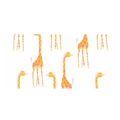 Giraffe Pattern T- Shirt Giraffes T- Shirt Satin Wrap 35  X 70 