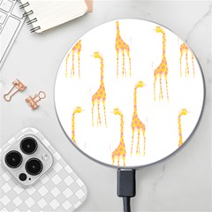 Giraffe Pattern T- Shirt Giraffes T- Shirt Wireless Fast Charger(white) by EnriqueJohnson