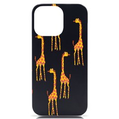 Giraffe Pattern T- Shirt Giraffes T- Shirt Iphone 14 Pro Max Black Uv Print Case by EnriqueJohnson