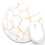 Giraffe T- Shirt Giraffe Spots T- Shirt Round Mousepad Front