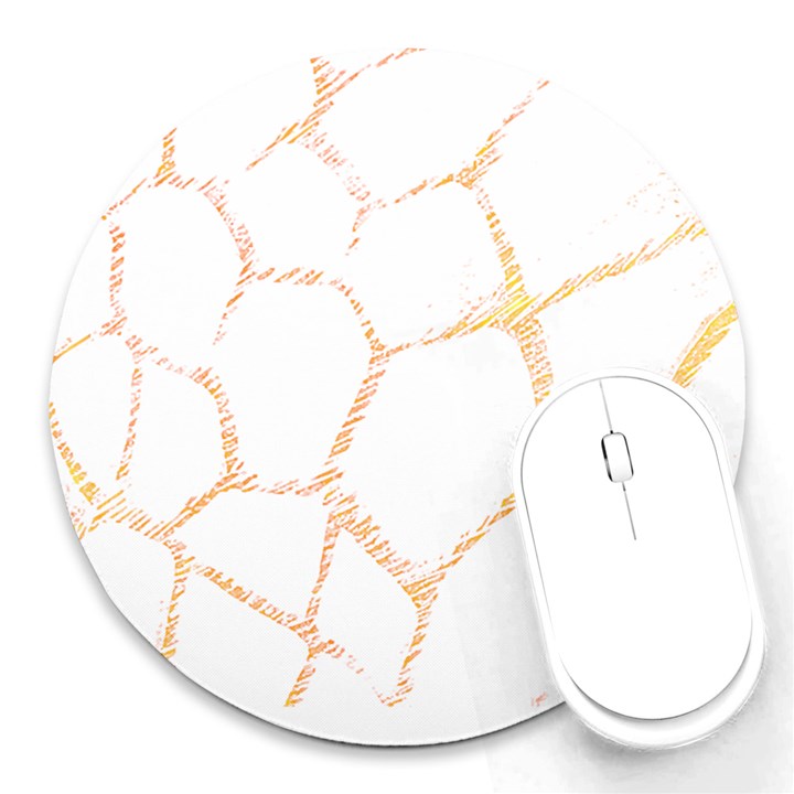 Giraffe T- Shirt Giraffe Spots T- Shirt Round Mousepad