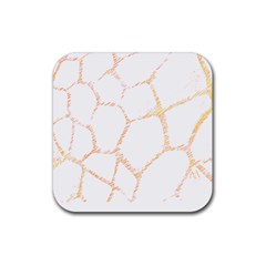 Giraffe T- Shirt Giraffe Spots T- Shirt Rubber Coaster (square) by EnriqueJohnson