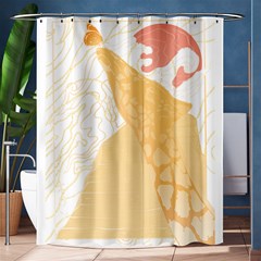 Giraffe T- Shirt Giraffe T- Shirt Shower Curtain 60  X 72  (medium)  by EnriqueJohnson