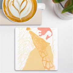 Giraffe T- Shirt Giraffe T- Shirt Uv Print Square Tile Coaster  by EnriqueJohnson