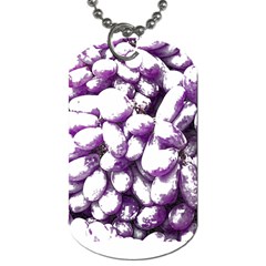 Grapes T- Shirt Purple Grapes Photo T- Shirt Dog Tag (one Side) by EnriqueJohnson