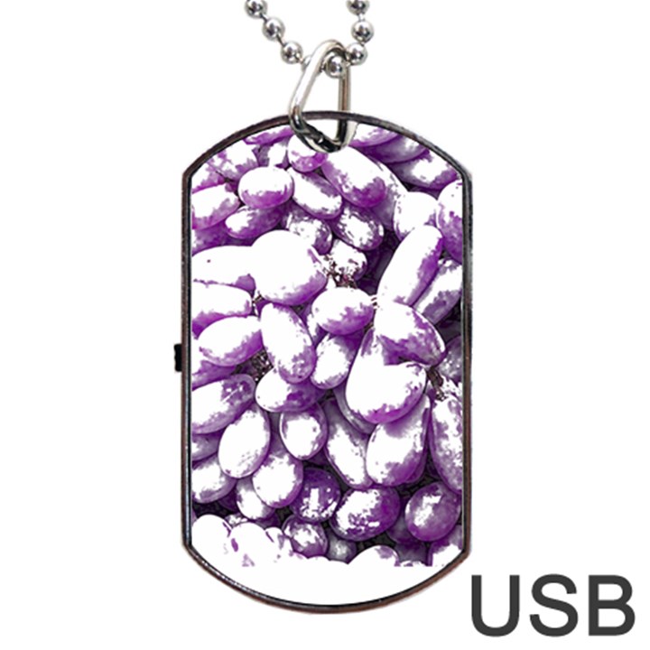 Grapes T- Shirt Purple Grapes Photo T- Shirt Dog Tag USB Flash (Two Sides)