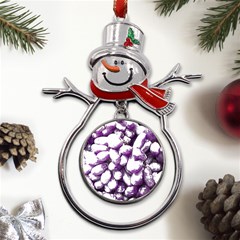 Grapes T- Shirt Purple Grapes Photo T- Shirt Metal Snowman Ornament by EnriqueJohnson