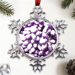 Grapes T- Shirt Purple Grapes Photo T- Shirt Metal Large Snowflake Ornament by EnriqueJohnson