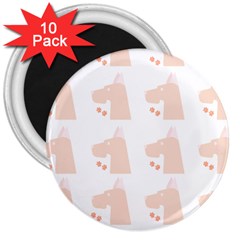 Great Dane Dog Pattern T- Shirt Great Dane Dog Pattern T- Shirt 3  Magnets (10 Pack)  by EnriqueJohnson