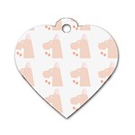 Great Dane Dog Pattern T- Shirt Great Dane Dog Pattern T- Shirt Dog Tag Heart (Two Sides) Front