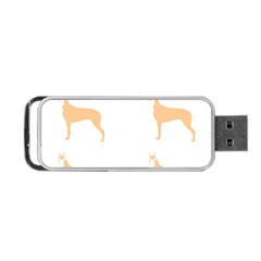 Great Dane T- Shirt Great Dane Dog - Brown - Pattern T- Shirt Portable Usb Flash (one Side) by EnriqueJohnson