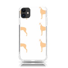 Great Dane T- Shirt Great Dane Dog - Brown - Pattern T- Shirt Iphone 11 Tpu Uv Print Case by EnriqueJohnson