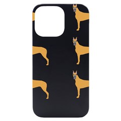 Great Dane T- Shirt Great Dane Dog - Brown - Pattern T- Shirt Iphone 14 Pro Max Black Uv Print Case by EnriqueJohnson