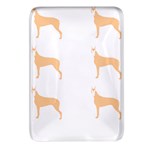 Great Dane T- Shirt Great Dane Dog - Brown - Pattern T- Shirt Rectangular Glass Fridge Magnet (4 pack) Front