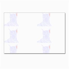 Great Dane T- Shirt Great Dane Dog Pattern T- Shirt (1) Postcard 4 x 6  (pkg Of 10) by EnriqueJohnson