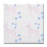 Great Dane T- Shirt Great Dane Dog Pattern T- Shirt Tile Coaster Front