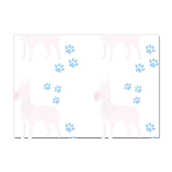 Great Dane T- Shirt Great Dane Dog Pattern T- Shirt Crystal Sticker (A4)