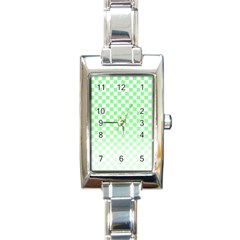 Green Checker T- Shirt Green Checker T- Shirt Rectangle Italian Charm Watch by EnriqueJohnson