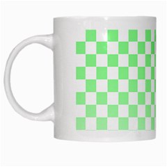 Green Checker T- Shirt Green Checker T- Shirt White Mug by EnriqueJohnson