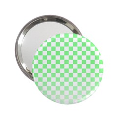 Green Checker T- Shirt Green Checker T- Shirt 2 25  Handbag Mirrors by EnriqueJohnson