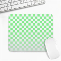 Green Checker T- Shirt Green Checker T- Shirt Large Mousepad by EnriqueJohnson