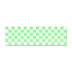 Green Checker T- Shirt Green Checker T- Shirt Sticker (bumper) by EnriqueJohnson