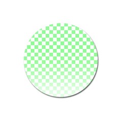 Green Checker T- Shirt Green Checker T- Shirt Magnet 3  (round) by EnriqueJohnson