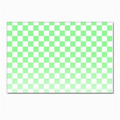 Green Checker T- Shirt Green Checker T- Shirt Postcard 4 x 6  (pkg Of 10) by EnriqueJohnson