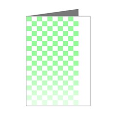 Green Checker T- Shirt Green Checker T- Shirt Mini Greeting Card by EnriqueJohnson