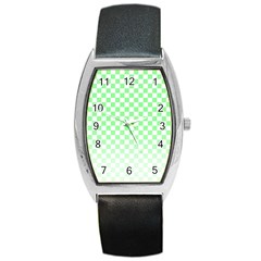 Green Checker T- Shirt Green Checker T- Shirt Barrel Style Metal Watch by EnriqueJohnson