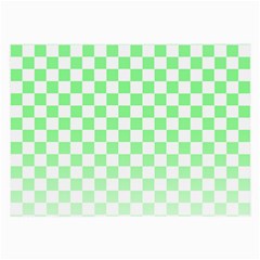 Green Checker T- Shirt Green Checker T- Shirt Large Glasses Cloth by EnriqueJohnson