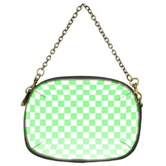 Green Checker T- Shirt Green Checker T- Shirt Chain Purse (one Side) by EnriqueJohnson