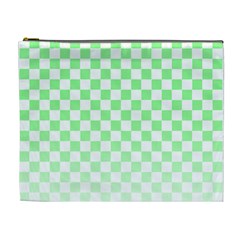 Green Checker T- Shirt Green Checker T- Shirt Cosmetic Bag (xl)