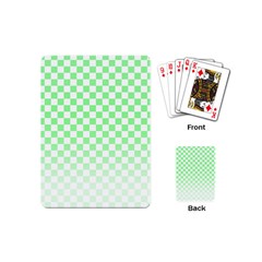 Green Checker T- Shirt Green Checker T- Shirt Playing Cards Single Design (mini) by EnriqueJohnson