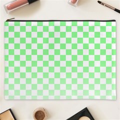 Green Checker T- Shirt Green Checker T- Shirt Cosmetic Bag (xxxl) by EnriqueJohnson